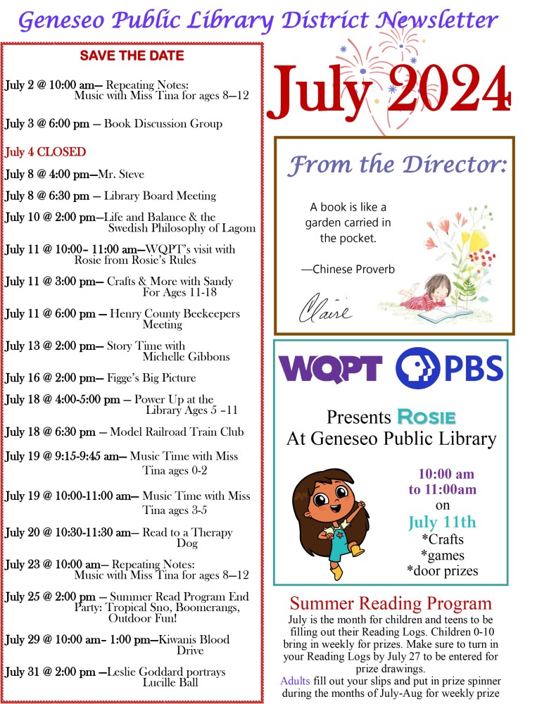 July 2024 Newsletter Page 1