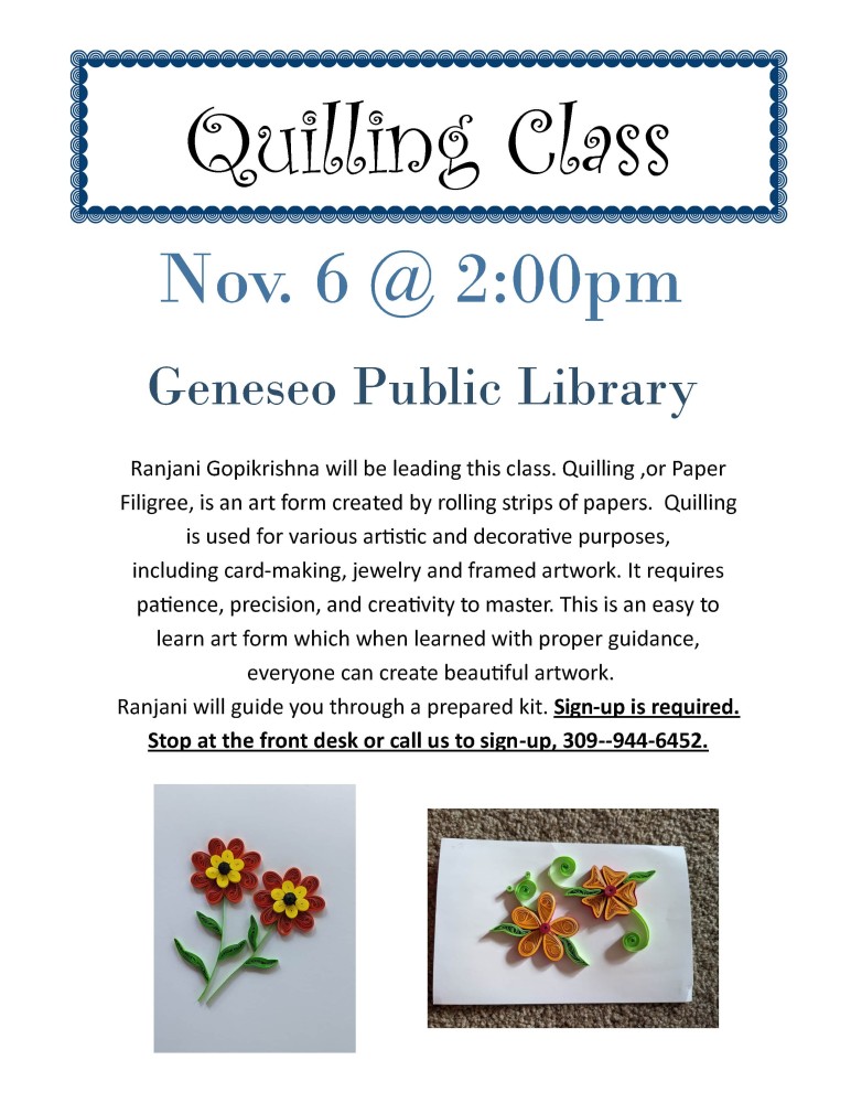 quilling class