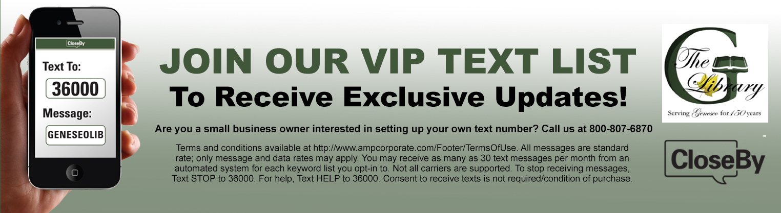 Welcome | Geneseo Public Library District